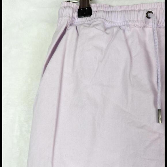 Reclaimed Vintage Shorts Small Lilac Pale Soft Purple Pull on 100% Cotton Short - Picture 4 of 12